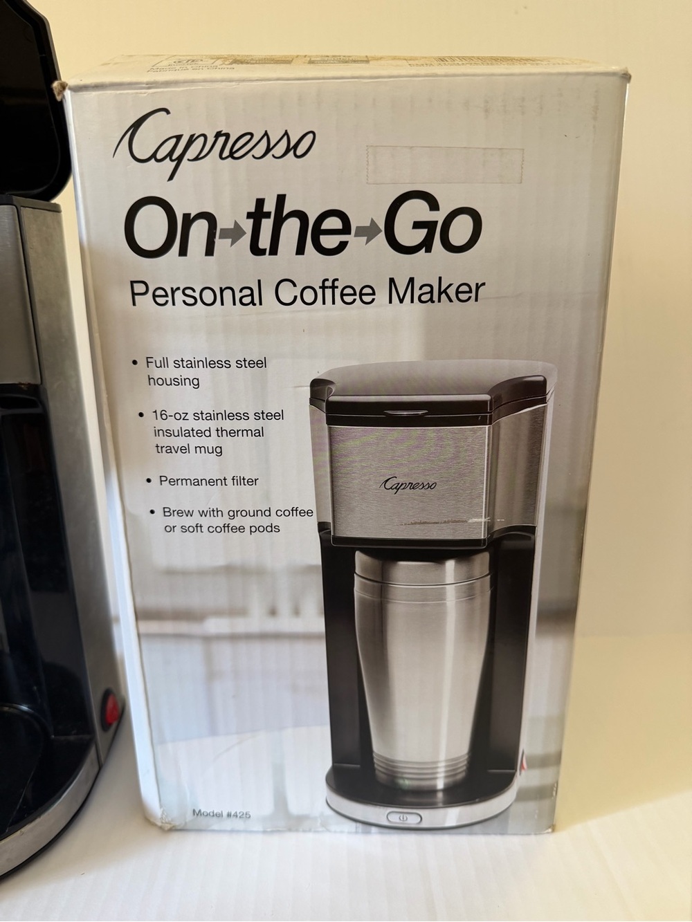 On-the-Go Personal Coffee Maker - Stainless Steel